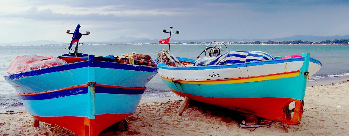 Bateaux de pêche à Hammamet