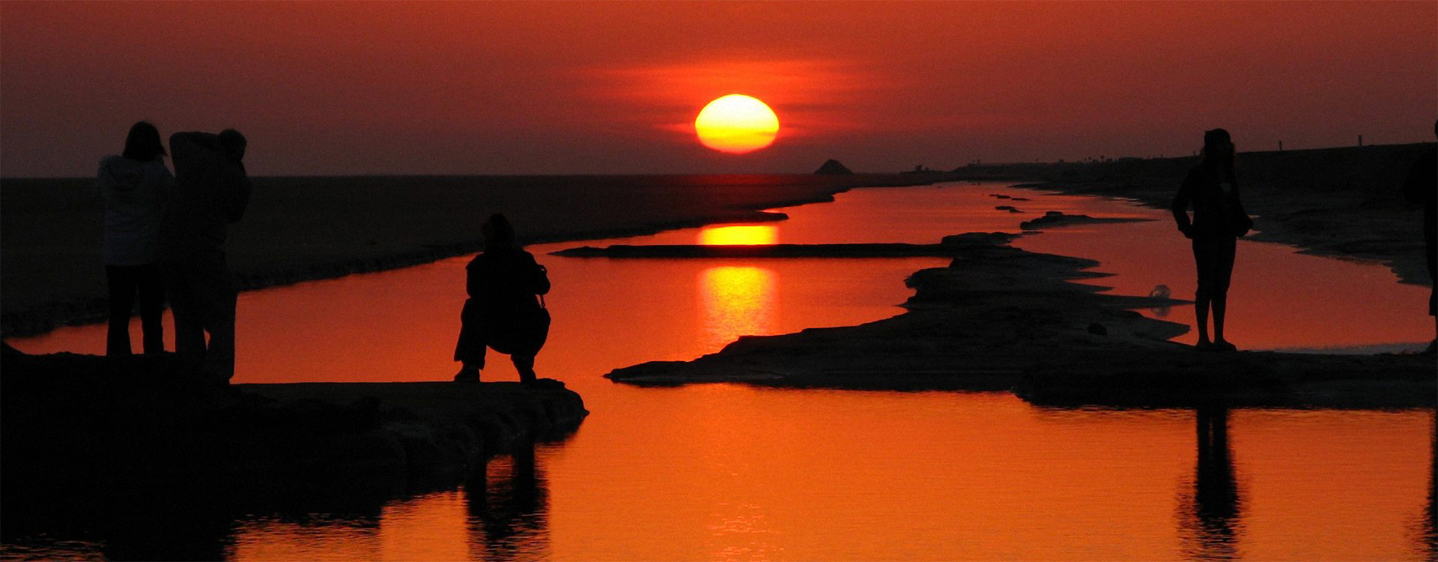 Coucher du soleil en Tunisie